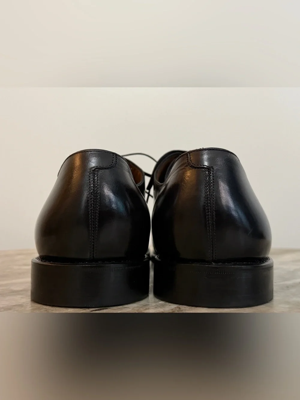 SALVATORE FERRAGAMO TRAMEZZA WHOLE CUT BLACK CALF LEATHER OXFORDS $1800 13 SHOES